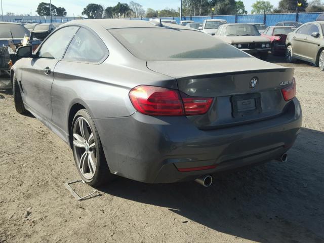 WBA3R1C51FK193284 - 2015 BMW 435 I GRAY photo 3