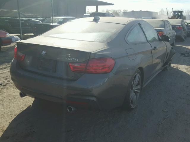 WBA3R1C51FK193284 - 2015 BMW 435 I GRAY photo 4