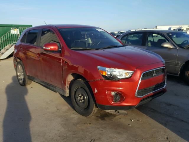 4A4AP3AU1FE023696 - 2015 MITSUBISHI OUTLANDER RED photo 1