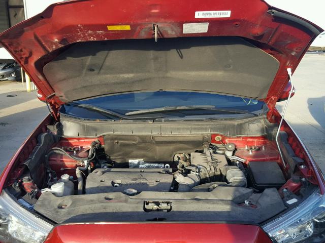 4A4AP3AU1FE023696 - 2015 MITSUBISHI OUTLANDER RED photo 7