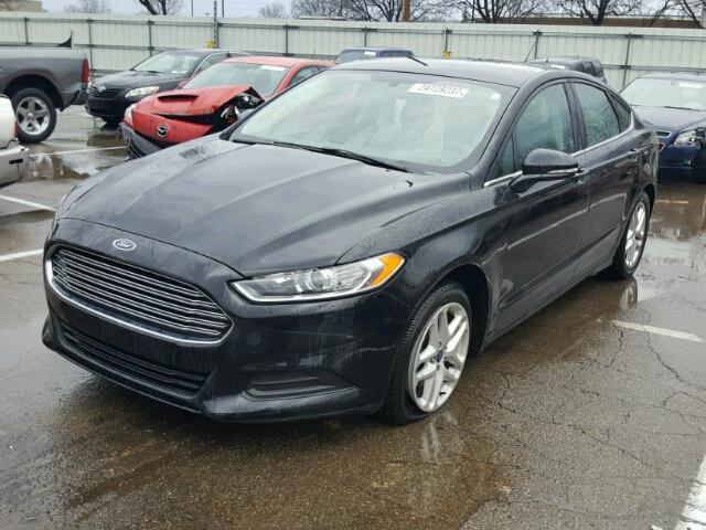 3FA6P0H74ER344385 - 2014 FORD FUSION SE BLACK photo 2