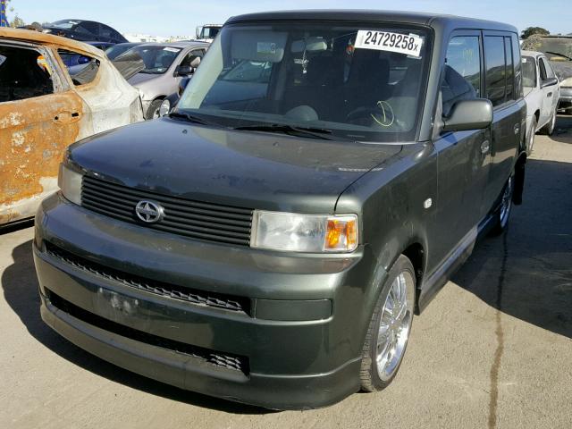 JTLKT324664046648 - 2006 TOYOTA SCION XB GREEN photo 2