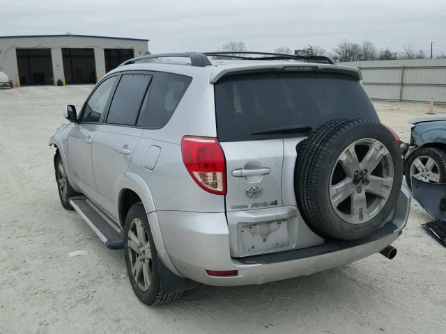 JTMZK32V776006087 - 2007 TOYOTA RAV4 SPORT SILVER photo 3