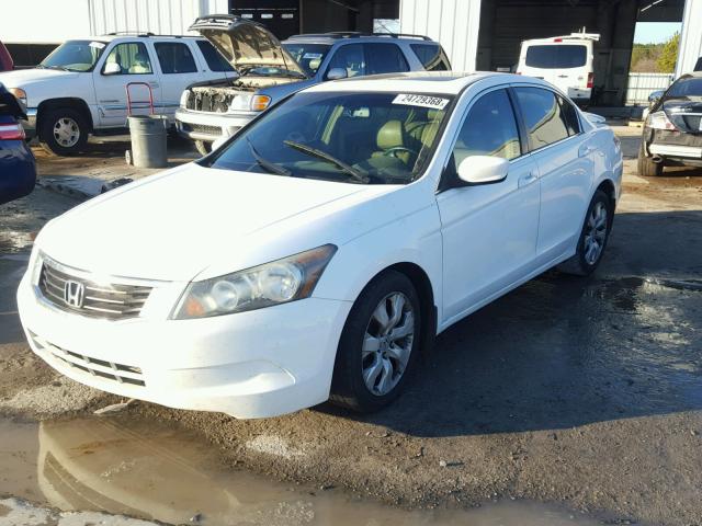 1HGCP26858A130994 - 2008 HONDA ACCORD EXL WHITE photo 2