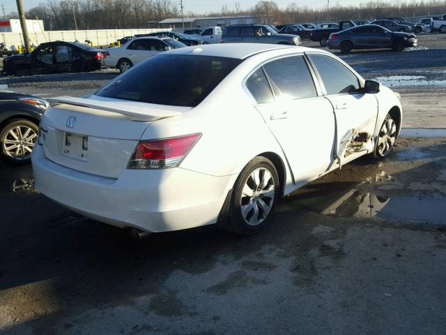 1HGCP26858A130994 - 2008 HONDA ACCORD EXL WHITE photo 4