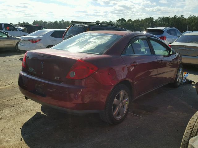 1G2ZH57NX84116183 - 2008 PONTIAC G6 GT MAROON photo 4