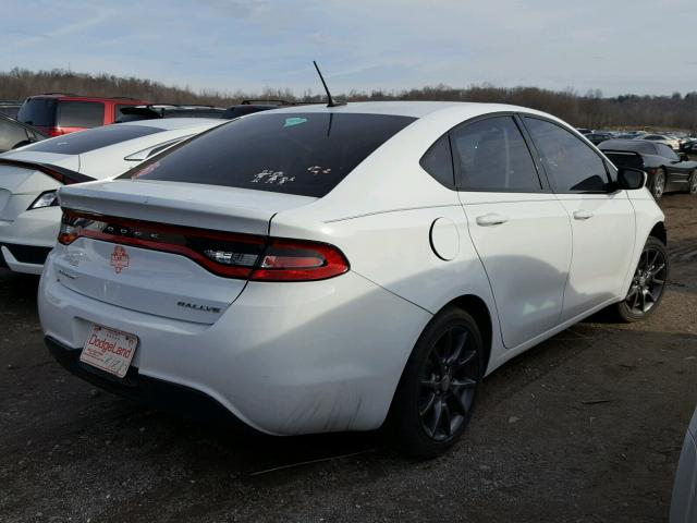 1C3CDFFA2GD822732 - 2016 DODGE DART SXT S WHITE photo 4