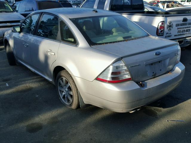 1FAHP27W18G169957 - 2008 FORD TAURUS SEL SILVER photo 3