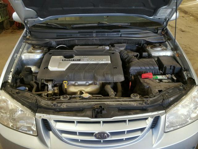 KNAFE121365367927 - 2006 KIA NEW SPECTR SILVER photo 7