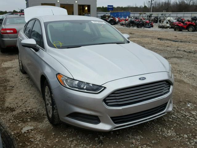 3FA6P0G77DR265650 - 2013 FORD FUSION S SILVER photo 1