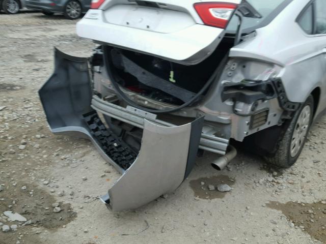 3FA6P0G77DR265650 - 2013 FORD FUSION S SILVER photo 9