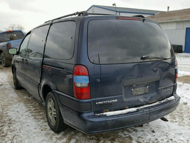 1GNDX03E6XD337223 - 1999 CHEVROLET VENTURE BLUE photo 3