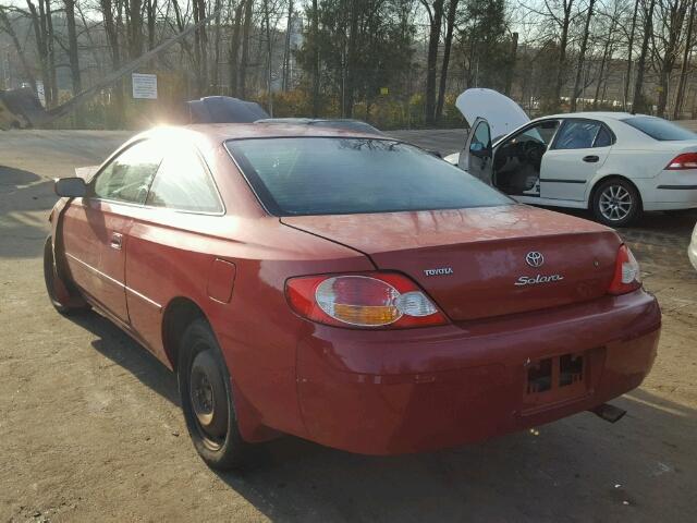 2T1CE22P93C025994 - 2003 TOYOTA CAMRY SOLA RED photo 3