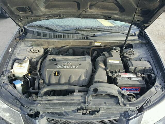 5NPET46C38H368421 - 2008 HYUNDAI SONATA GLS BLUE photo 7