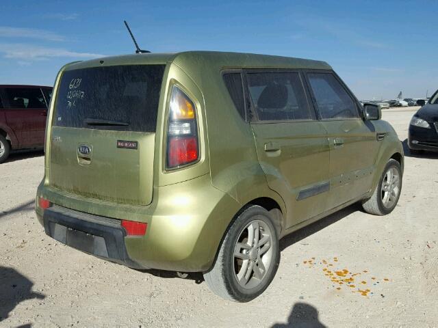 KNDJT2A26A7080825 - 2010 KIA SOUL + GREEN photo 4