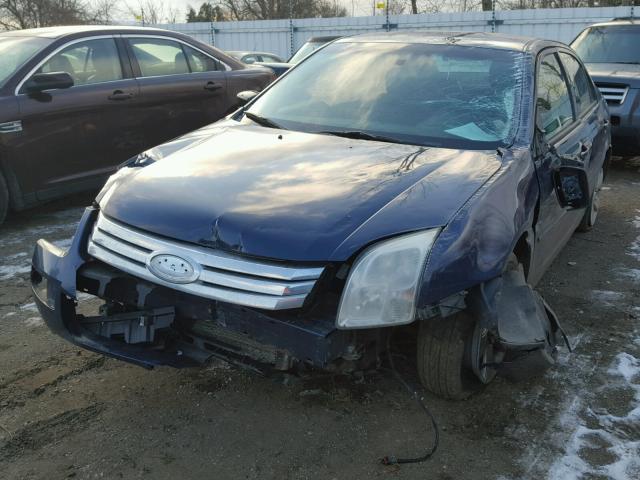 3FAHP07Z07R103874 - 2007 FORD FUSION SE BLUE photo 2