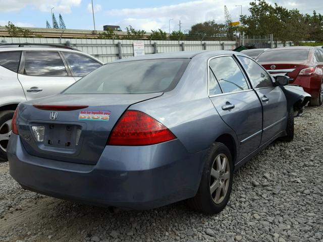 1HGCM66497A058273 - 2007 HONDA ACCORD SE BLUE photo 4