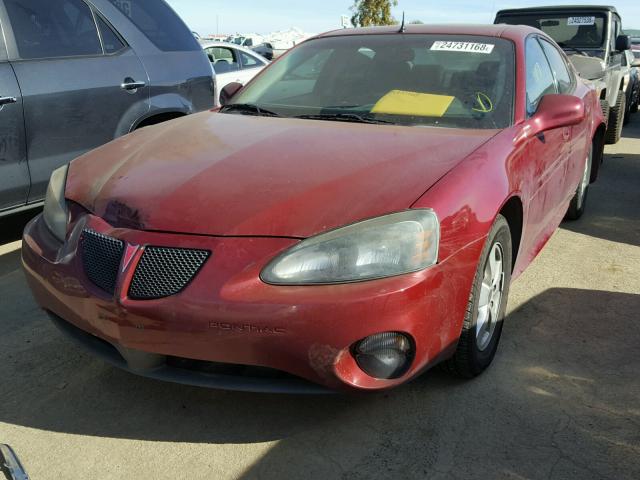 2G2WS522051313064 - 2005 PONTIAC GRAND PRIX RED photo 2