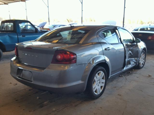 1C3CDZAB6CN132939 - 2012 DODGE AVENGER SE GRAY photo 4