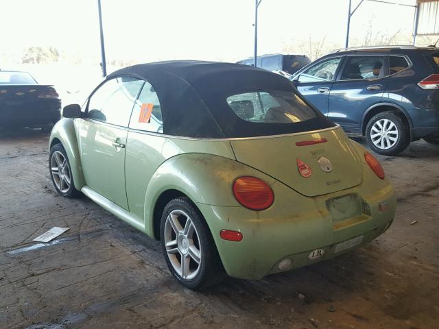 3VWCD31Y54M313214 - 2004 VOLKSWAGEN NEW BEETLE GREEN photo 3