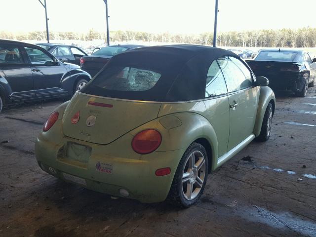 3VWCD31Y54M313214 - 2004 VOLKSWAGEN NEW BEETLE GREEN photo 4