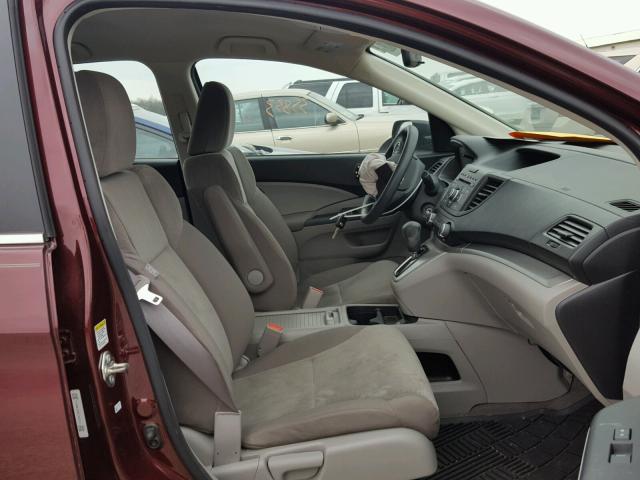 5J6RM4H34EL083014 - 2014 HONDA CR-V LX BURGUNDY photo 5