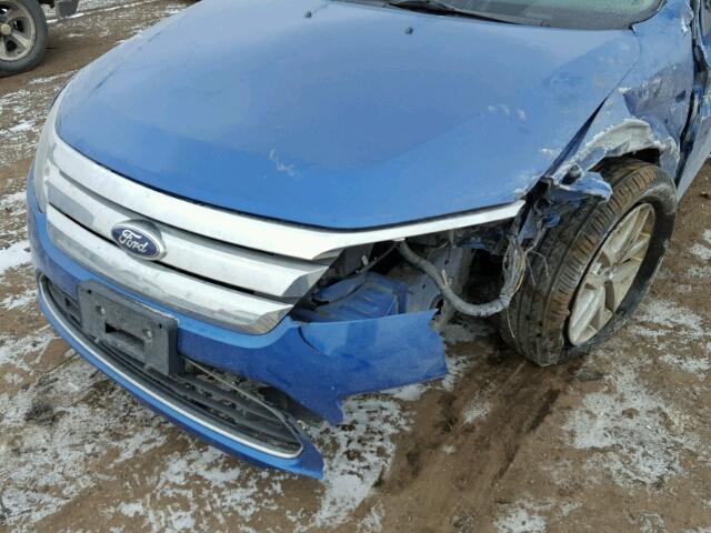 3FAHP0CG0CR431388 - 2012 FORD FUSION SEL BLUE photo 9