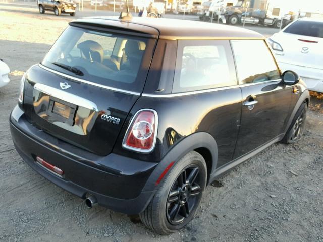 WMWSU3C55DT679772 - 2013 MINI COOPER BLACK photo 4