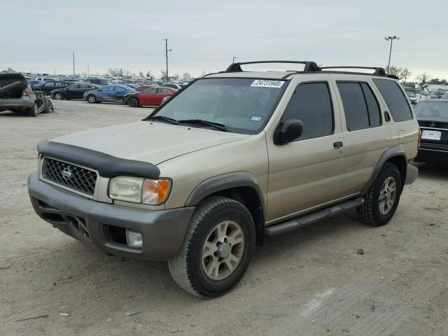 JN8AR07SXYW422002 - 2000 NISSAN PATHFINDER GOLD photo 2