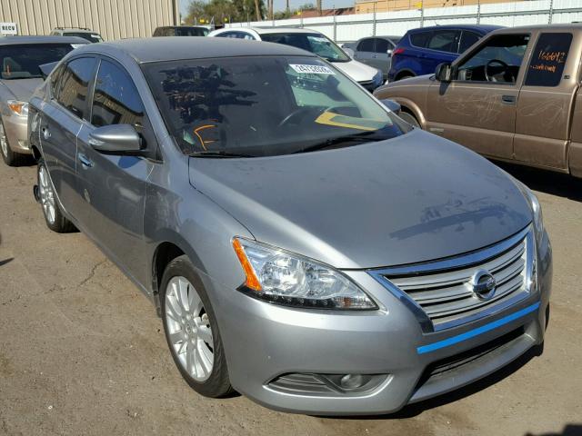 3N1AB7AP4EY336396 - 2014 NISSAN SENTRA S GRAY photo 1