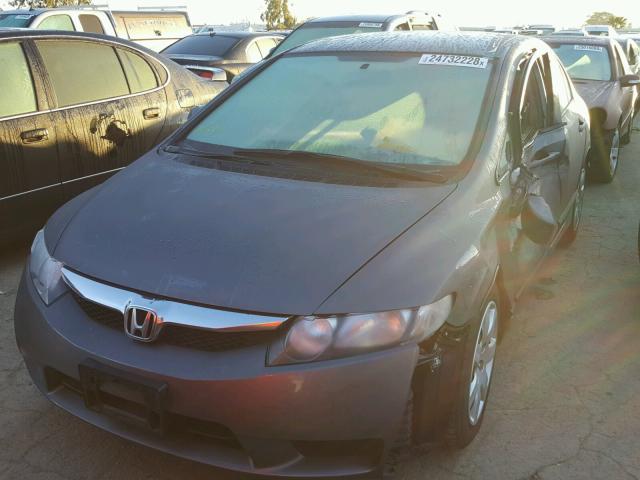 19XFA1F53BE043371 - 2011 HONDA CIVIC LX GRAY photo 2