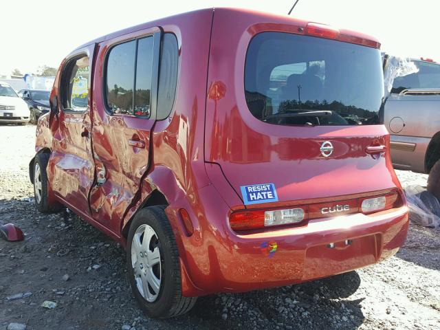 JN8AZ2KR5BT214182 - 2011 NISSAN CUBE BASE RED photo 3