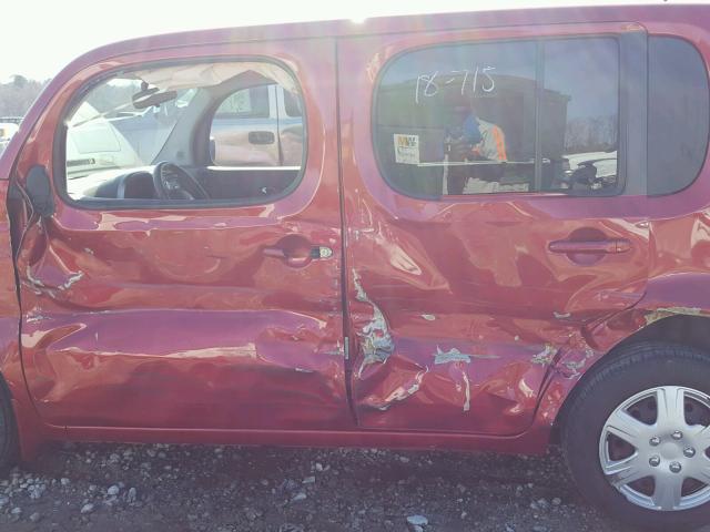 JN8AZ2KR5BT214182 - 2011 NISSAN CUBE BASE RED photo 9