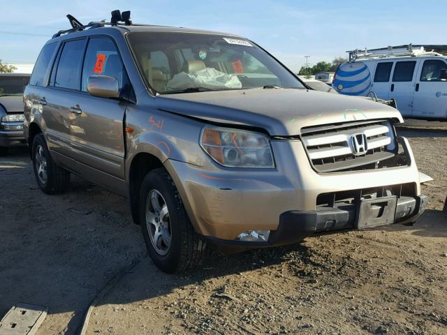 5FNYF28566B032376 - 2006 HONDA PILOT EX TAN photo 1