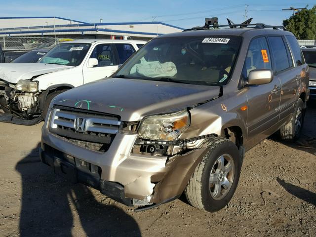 5FNYF28566B032376 - 2006 HONDA PILOT EX TAN photo 2