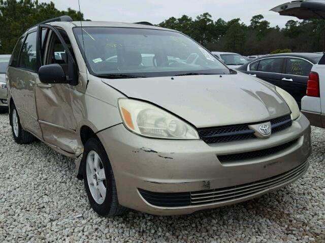 5TDZA23C54S069646 - 2004 TOYOTA SIENNA CE BEIGE photo 1