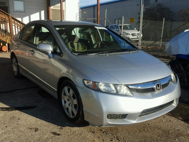 2HGFA16579H322855 - 2009 HONDA CIVIC LX SILVER photo 1