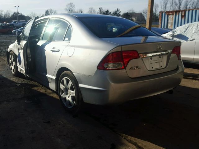 2HGFA16579H322855 - 2009 HONDA CIVIC LX SILVER photo 3