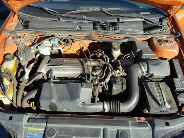 1G1JF12F457129683 - 2005 CHEVROLET CAVALIER L ORANGE photo 7