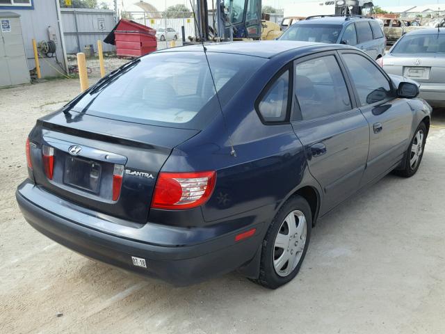 KMHDN56DX6U188808 - 2006 HYUNDAI ELANTRA GL BLUE photo 4