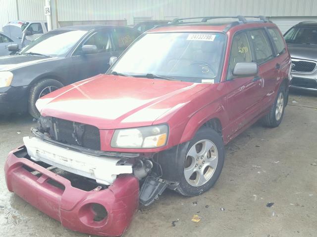 JF1SG65624H740084 - 2004 SUBARU FORESTER 2 BURGUNDY photo 2