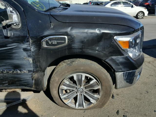 1N6AA1E54HN543830 - 2017 NISSAN TITAN SV BLACK photo 9