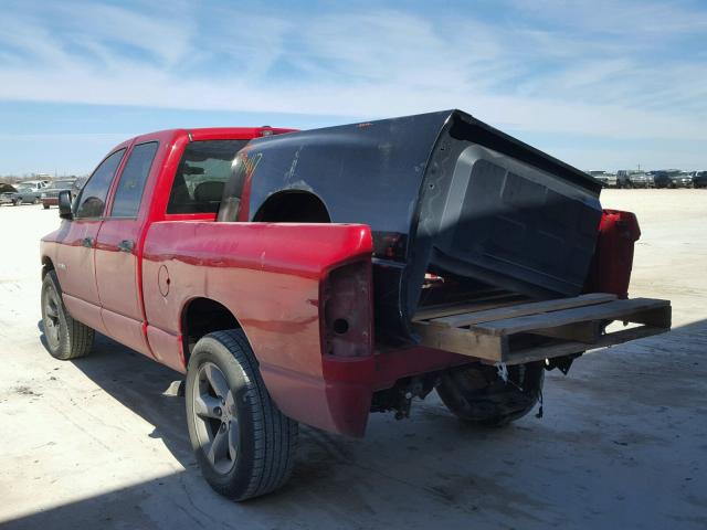 1D7HA18N88S560893 - 2008 DODGE RAM 1500 S RED photo 3