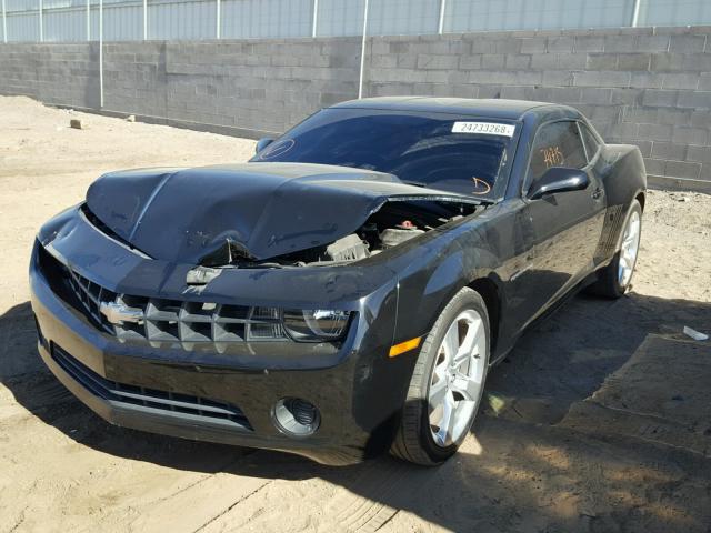 2G1FE1E30C9145563 - 2012 CHEVROLET CAMARO LS BLACK photo 2