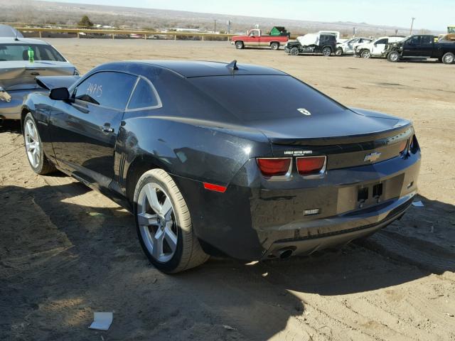 2G1FE1E30C9145563 - 2012 CHEVROLET CAMARO LS BLACK photo 3