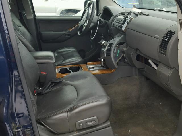 5N1AR18W26C671102 - 2006 NISSAN PATHFINDER BLUE photo 5