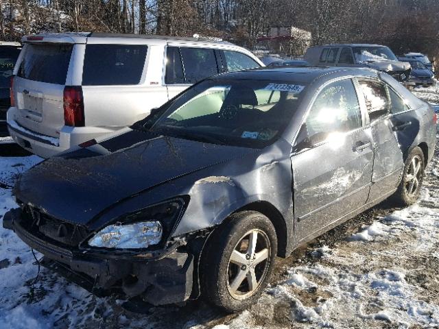 1HGCM56755A071667 - 2005 HONDA ACCORD EX GRAY photo 2