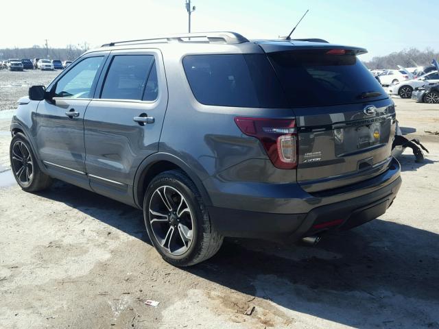 1FM5K8GT7FGA31501 - 2015 FORD EXPLORER S CHARCOAL photo 3