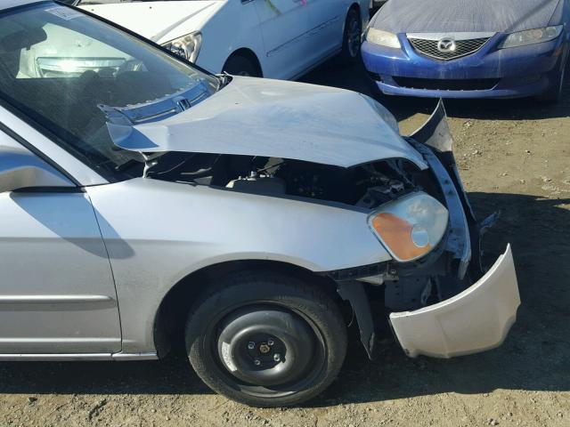 2HGES26723H546722 - 2003 HONDA CIVIC EX ვერცხლისფერი ფოტო 9