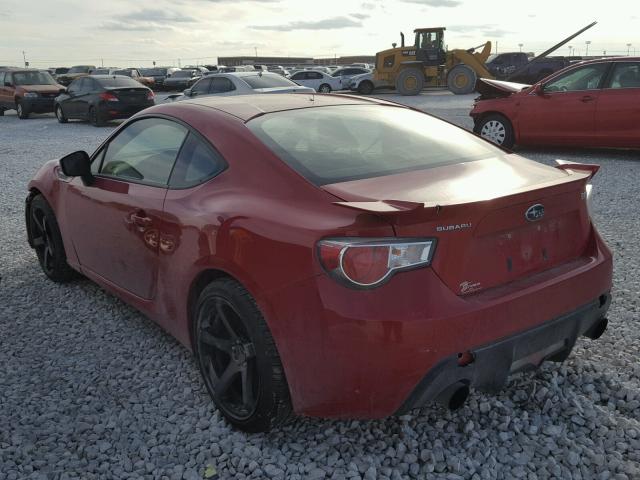 JF1ZCAC17D1612081 - 2013 SUBARU BRZ 2.0 LI RED photo 3